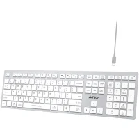 Клавиатура A4Tech Fstyler FBX50C (серебристый/белый) фото 4